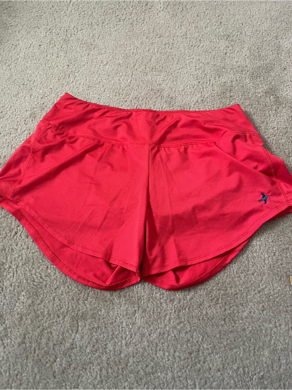 Oiselle Lightweight Rogas in Vivid Coral/Flame, Sz 4